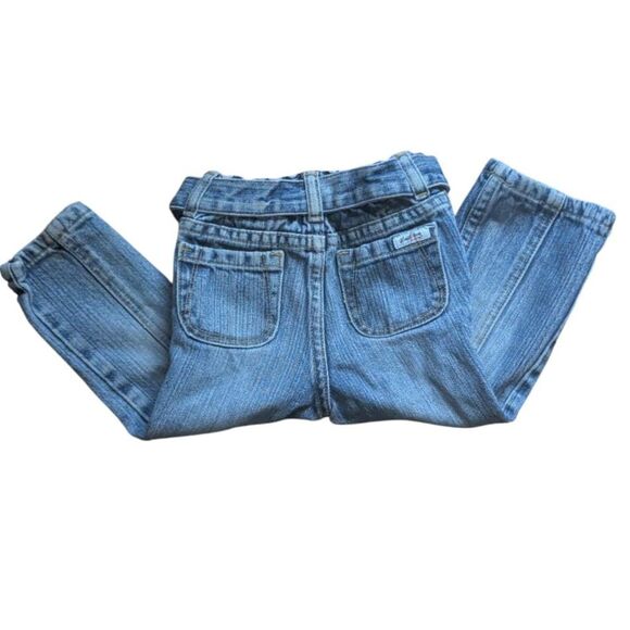 Vintage Levi's Girls Denim Jeans 24 Mos Bootcut Pockets Pink Paisley Y2K - Picture 4 of 4